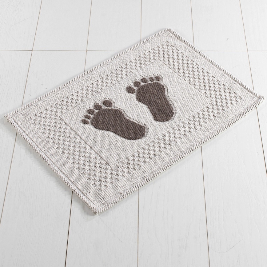 Badmat FOET 50x70 cm wit