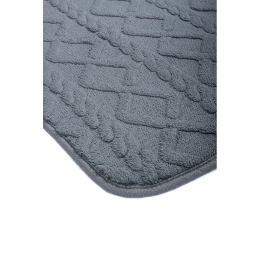 Badmat NEW STYLE 3D 60x90 cm grijs