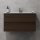 Badmeubel met wastafel HENRY 91 cm notenhout