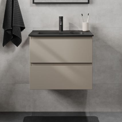 Badmeubel met wastafel KENWOOD 61 cm Marakesh/zwart