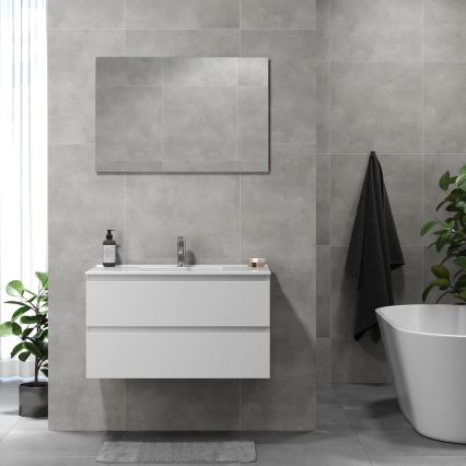 Badmeubel met wastafel KENWOOD 91x50x47 cm wit