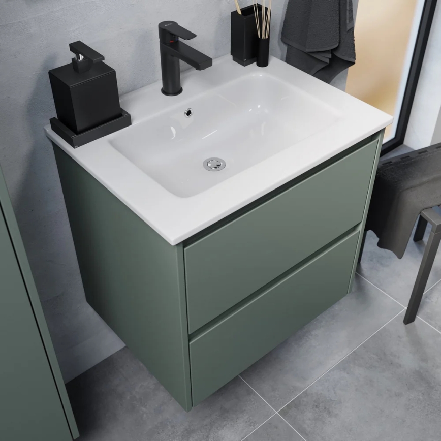 Badmeubel met wastafel MOLDE 60x55x46 cm groen