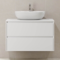 Badmeubel TRONDHEIM voor wastafel 90 x 57 x 46 cm, wit