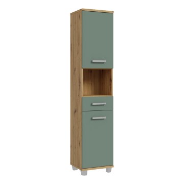 Badmeubel VENOM groen/artisan eik