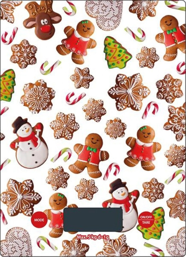Balance de cuisine électronique TORO 1xCR2032 motif biscuits au pain d'épices