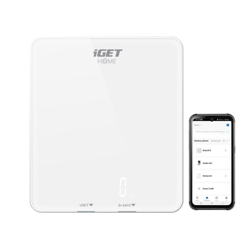 Balance nutritionnelle connectée 3xAAA Bluetooth