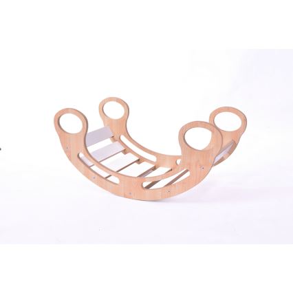 Balançoire multifonctionnelle Montessori blanc/érable