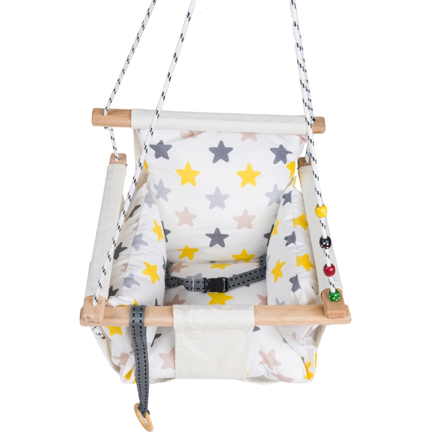 Balançoire textile pour enfants SELALE blanche