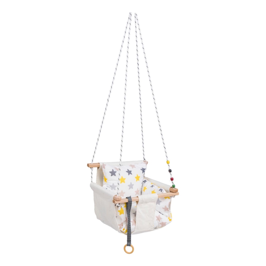Balançoire textile pour enfants SELALE blanche
