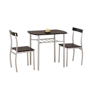 Balkonset LANCE 82x50 cm metaal/wenge