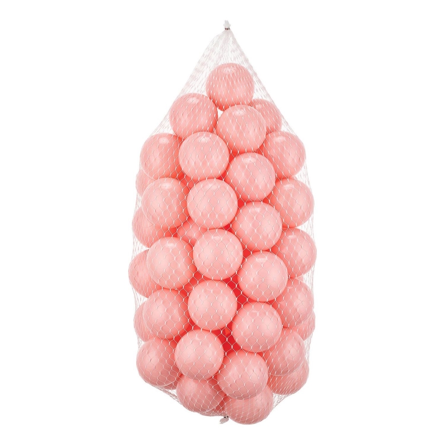 Balles de jeu en plastique 50 pcs Ø 7 cm rose