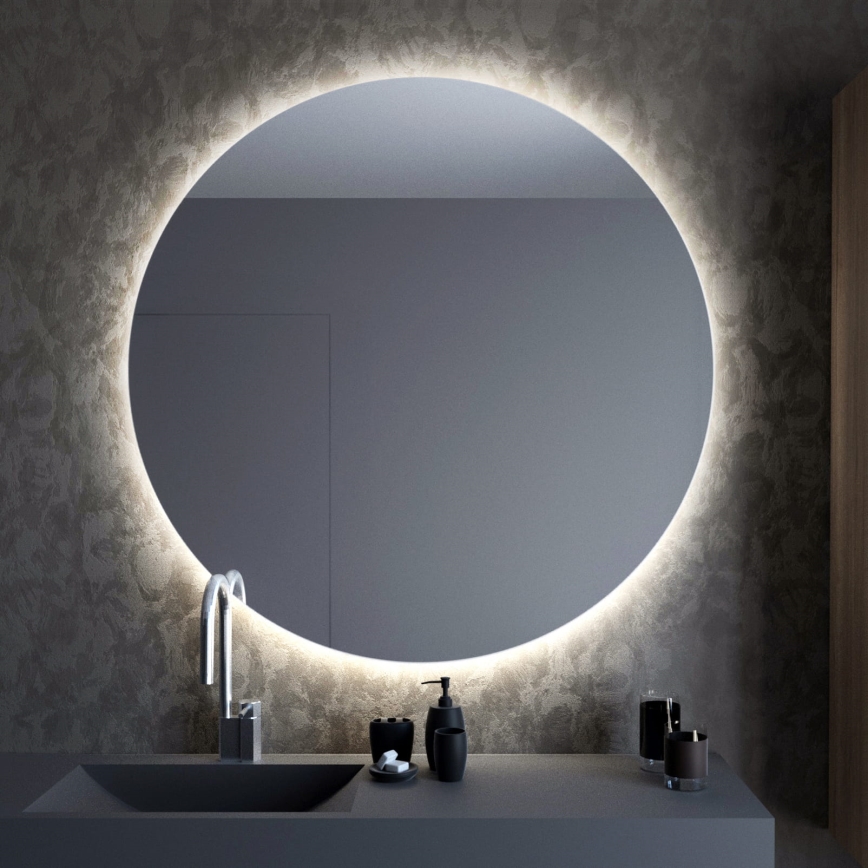 Baltica Design - Miroir mural de salle de bains à rétroéclairage LED BRIGHT/15W/230V 4500K Ø 70 cm IP65