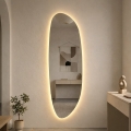 Baltica Design - Miroir LED mural pour salle de bains rétroéclairé STONE FLUID LED/15W/230V 2700K 155x50 cm IP65