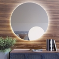 Baltica Design - Miroir mural de salle de bains avec rétroéclairage BRIGHT LED/15W/230V/4500K Ø 80 cm IP65