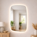 Baltica Design - Miroir mural LED pour salle de bains avec rétroéclairage STONE CALM LED/15W/230V 4500K 90x60 cm IP65