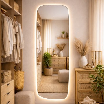 Baltica Design - Miroir mural pour salle de bains avec éclairage intégré STONE CALM LED/15W/230V 4500K 155x50 cm IP65