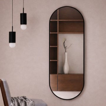 Baltica Design - Miroir mural TINY BORDER 140x60 cm noir