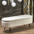 Banc avec un espace de stockage AVEIRO 46x120 cm blanc