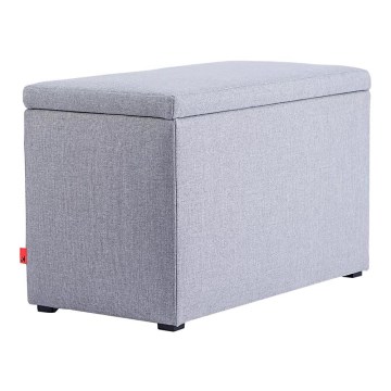 Banc de rangement RINA 50x80 cm gris