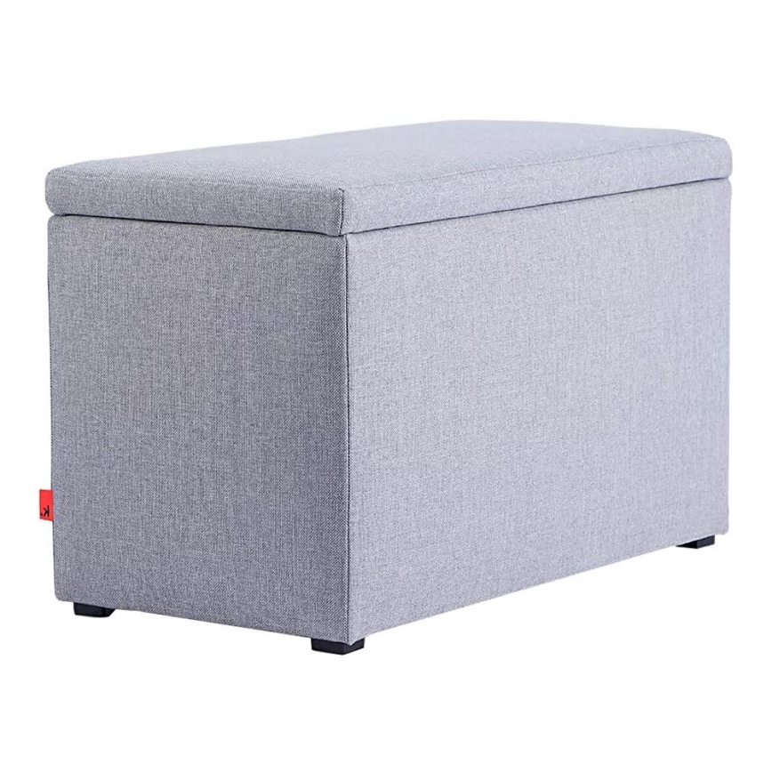 Banc de rangement RINA 50x80 cm gris