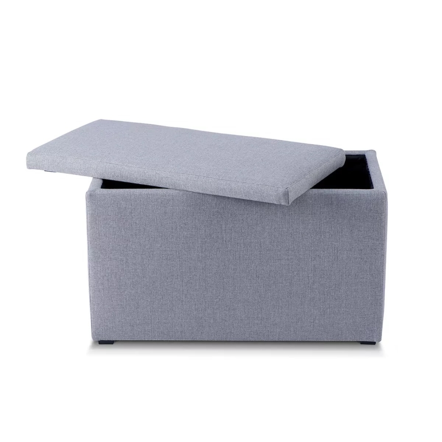 Banc de rangement RINA 50x80 cm gris