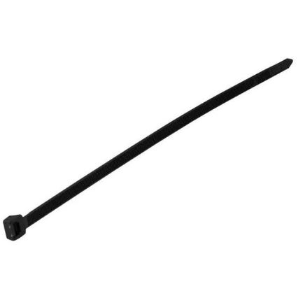 Bandes pliantes en plastique 2,5x100mm 100pcs noir