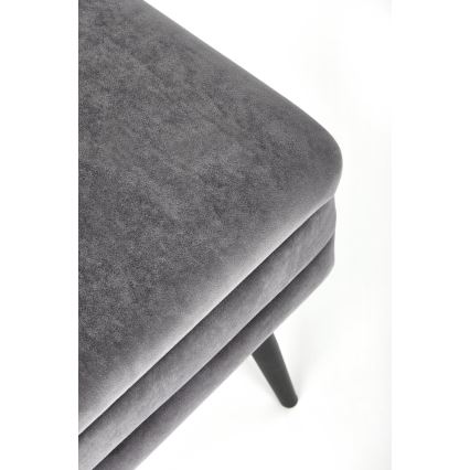 Bank met een opslagruimte VELVA 37x78 cm grijs