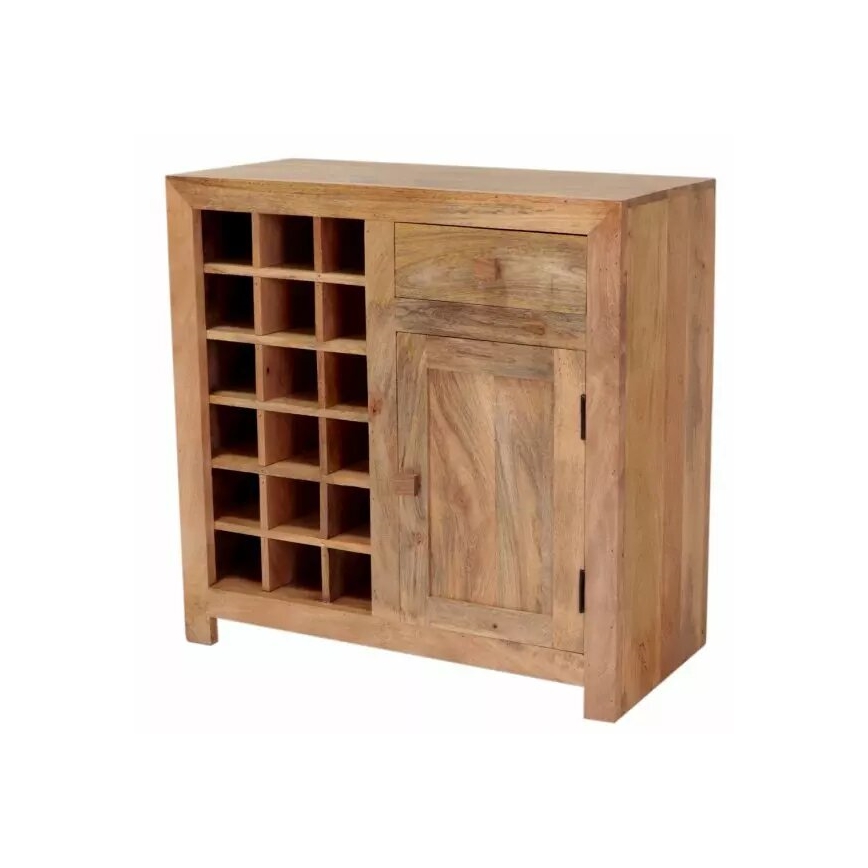 Barkast HINA 90x90 cm massief hout/mangoboom