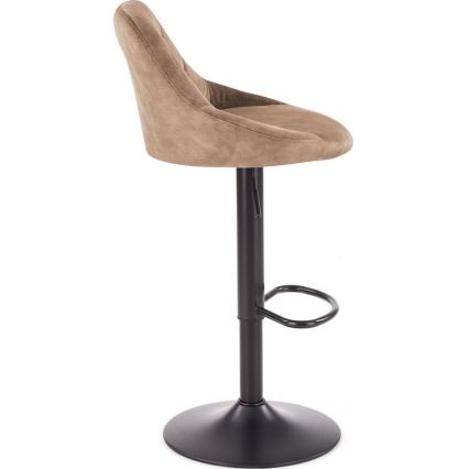 Barkruk 106x47 cm zwart/bruin