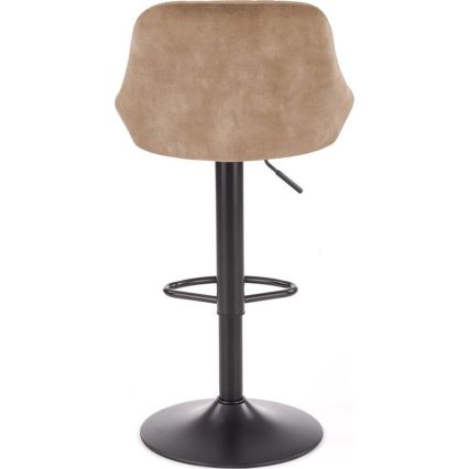 Barkruk 106x47 cm zwart/bruin