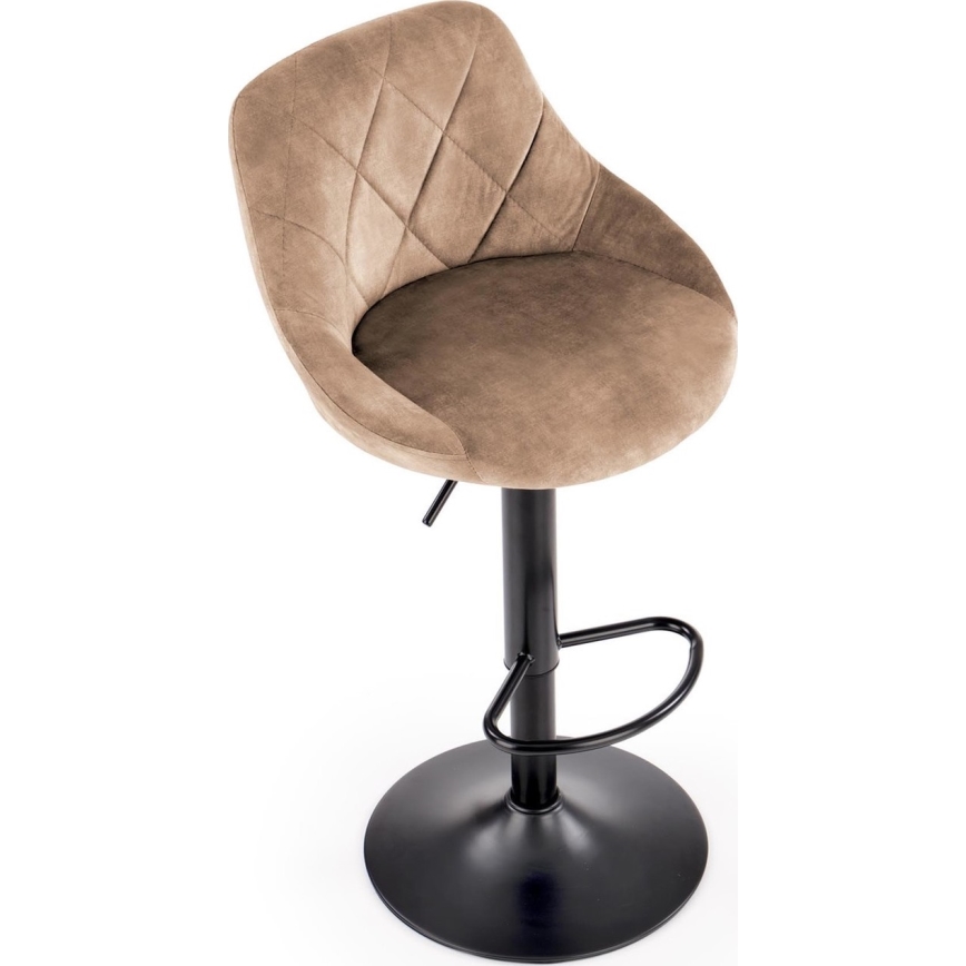 Barkruk 106x47 cm zwart/bruin