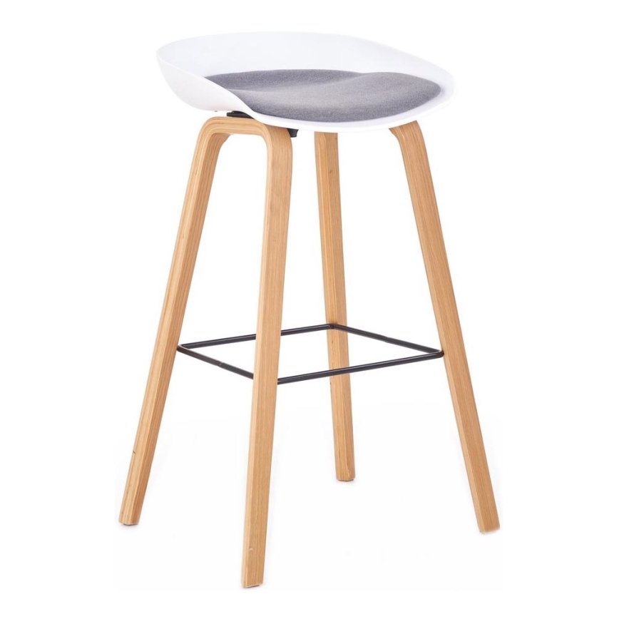 Barkruk 81x51 cm beige/wit
