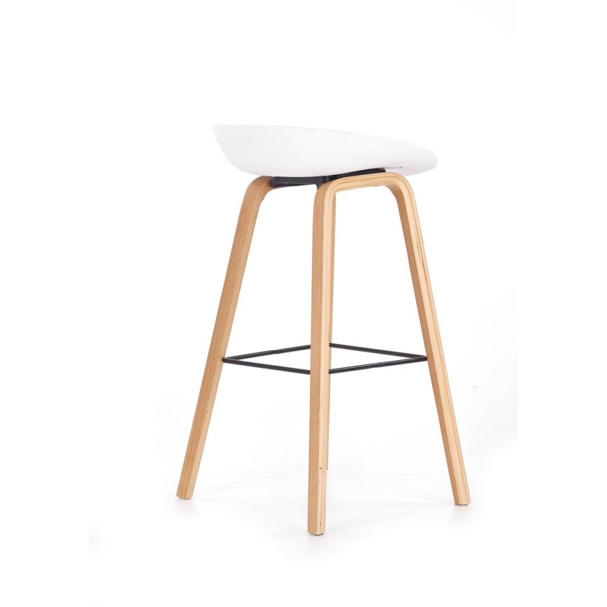 Barkruk 81x51 cm beige/wit