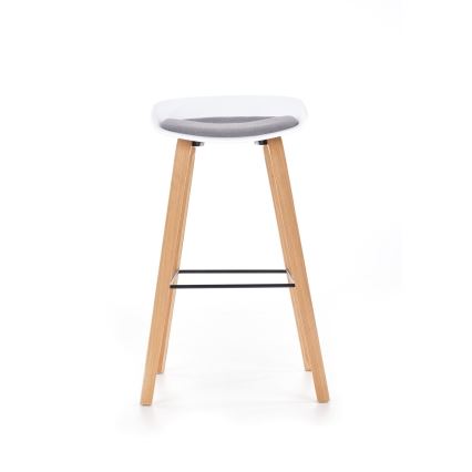 Barkruk 81x51 cm beige/wit