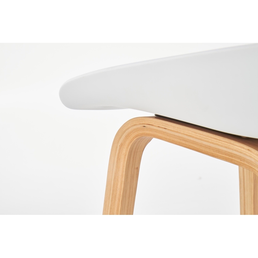 Barkruk 81x51 cm beige/wit
