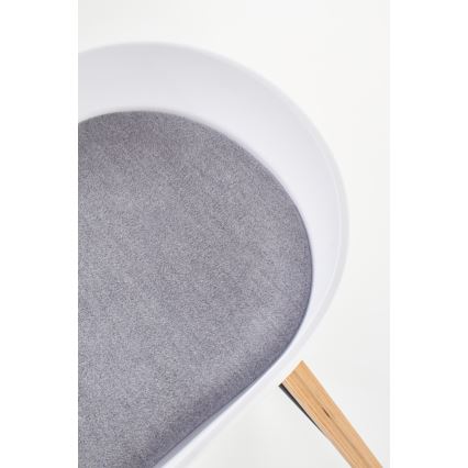 Barkruk 81x51 cm beige/wit
