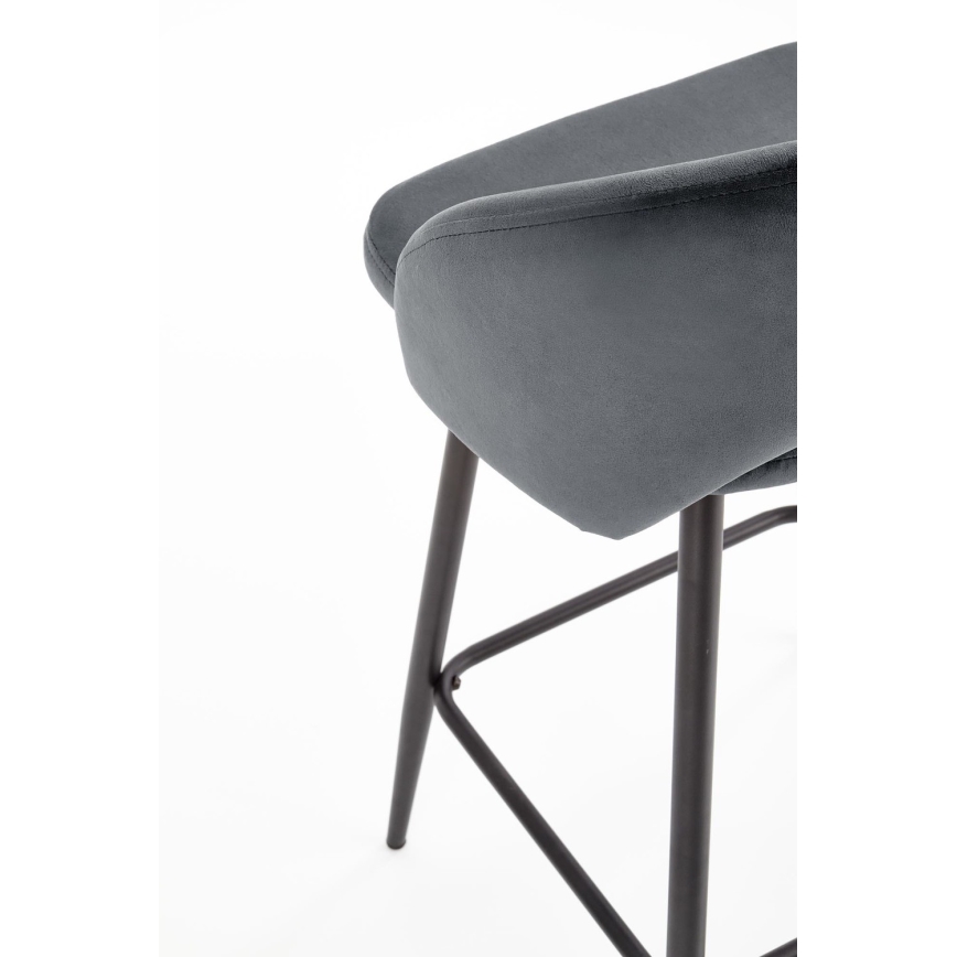 Barkruk 89x49 cm grijs/zwart