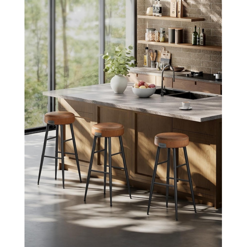 Barkruk LIOR bruin/zwart