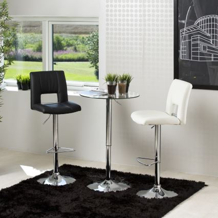 Barkruk SERENA 1 st. zwart/mat chroom