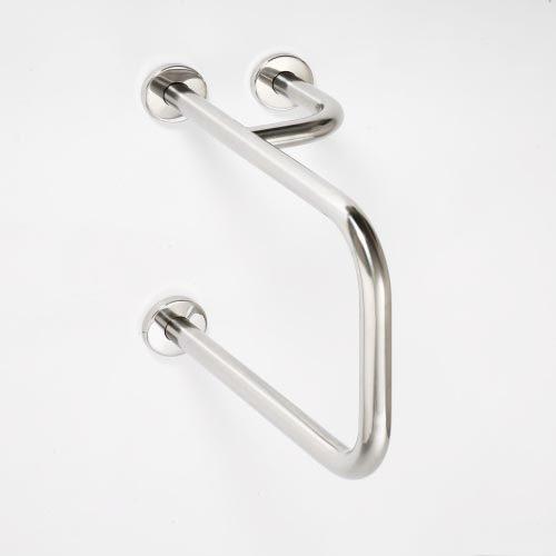 Barre d'appui 23,5x38 cm inox/argenté