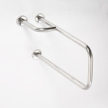 Barre de maintien 23,5 x 38 cm en inox, finition argentée