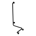 Barre de maintien pour douche 66x118 cm noire
