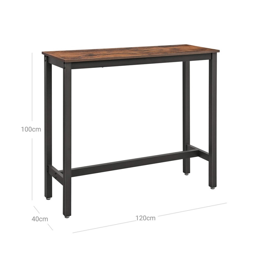 Bartafel BARTIS bruin/zwart