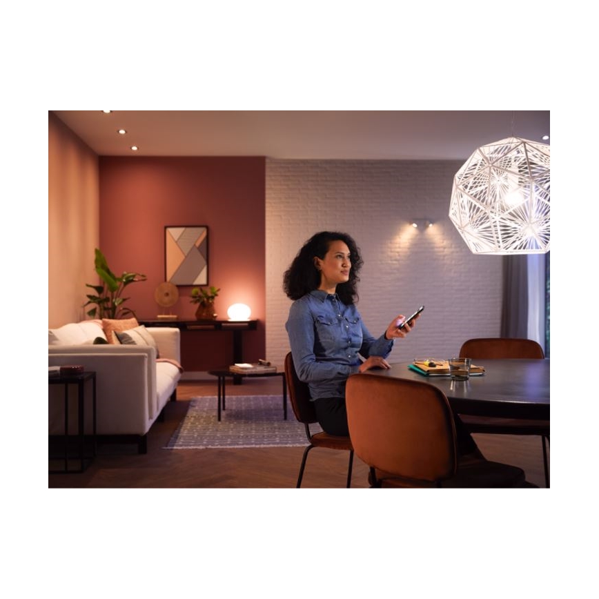 Basisset Philips Hue WHITE 3xE27/9,5W 2700K + Hue Bridge en dimmerschakelaar