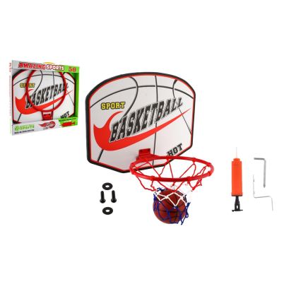 Basketbalring met bal