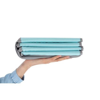 Bassin sec pour enfants avec balles Ø 80 cm bleu/gris