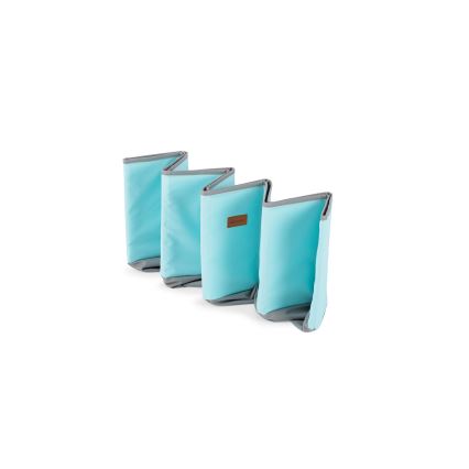Bassin sec pour enfants avec balles Ø 80 cm bleu/gris