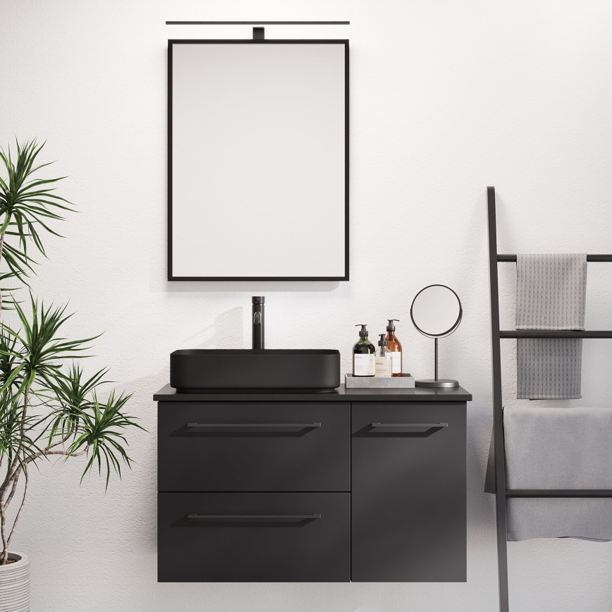 BATH DELUXE 01-060-05-02-00 - Miroir de salle de bain BORGSTED 60x80 cm noir