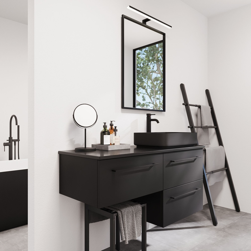BATH DELUXE 01-060-05-02-00 - Miroir de salle de bain BORGSTED 60x80 cm noir