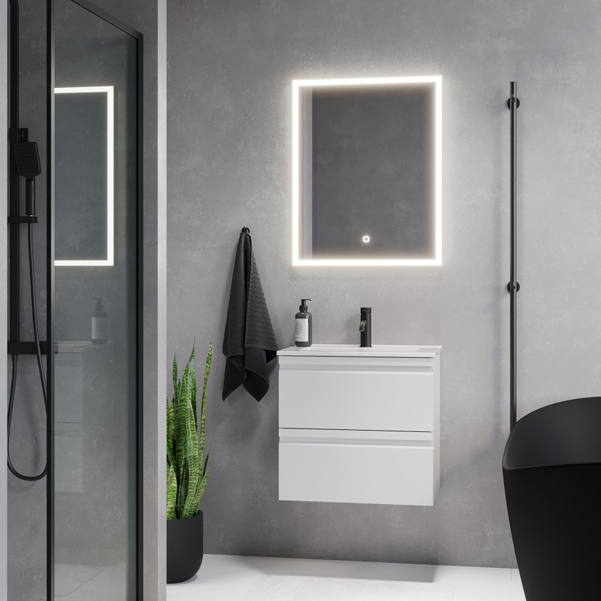 BATH DELUXE 01-060-07-58-00 - LED Badkamer spiegel met een achtergrondverlichting FORNAES LED/14,3W/230V IP44
